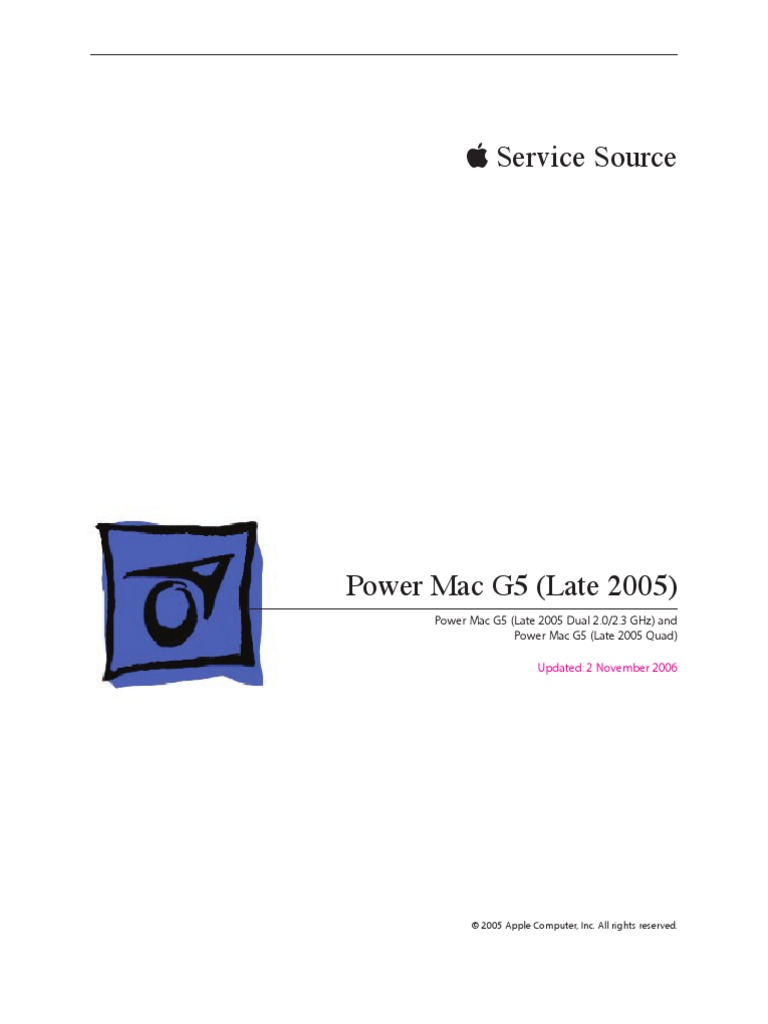 power mac g5 service manual