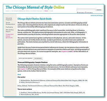 chicago manual of style citation example