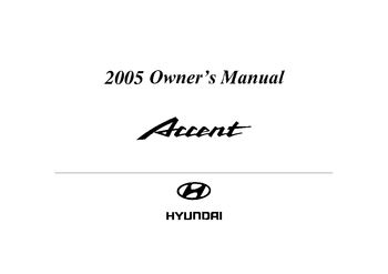 2005 hyundai tucson owners manual pdf