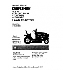 craftsman 15.5 hp riding mower manual