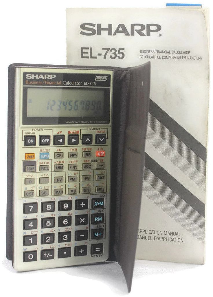 sharp el 738 calculator manual